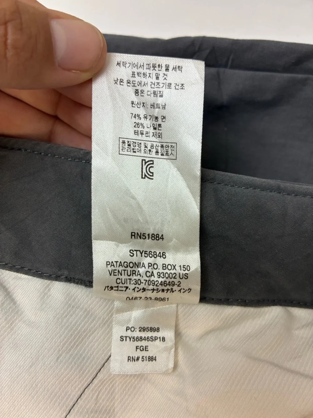 Patagonia Men’s Tenpenny Pants Long, Charcoal Grey, Size 38 (38x34) - Picture 11 of 13